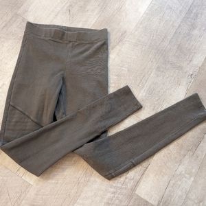 Express Taupe Garment dyed Leggings with Stitching detail S New!